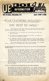 UE Local 301 Information Bulletin, ca. 1952-1954