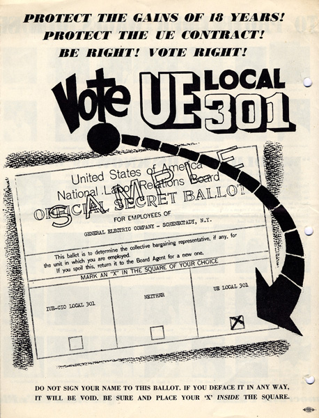 Back cover, Electrical Union News, June 29, 1954